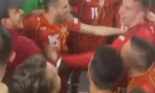Thumbnail for article: Feestende Noord-Macedonïe spelers gaan los na sensationale overwinning op Italië