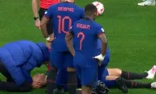 Thumbnail for article: Valse start voor Oranje: Koopmeiners per brancard van het veld na botsing 