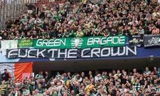 Thumbnail for article: 'Celtic moet flinke boete betalen voor beledigend spandoek na overlijden koningin'