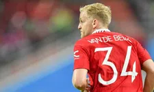 Thumbnail for article: Ten Hag verdedigt Van de Beek: 'Hij heeft gisteren redelijk goed gespeeld'