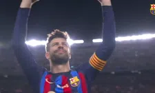 Thumbnail for article: De allerlaatste keer: Piqué betreedt het veld in Camp Nou met een grote glimlach