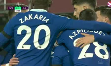 Thumbnail for article: Sterling brengt Chelsea op voorsprong met kolderieke intikker via de lat