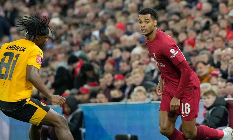 Liverpool speelt in de FA Cup met 2-2 gelijk tegen Wolverhampton Cody Gakpo debuut