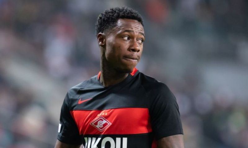 Quincy Promes van Spartak Moskou is nog niet zeker van een Russisch paspoort