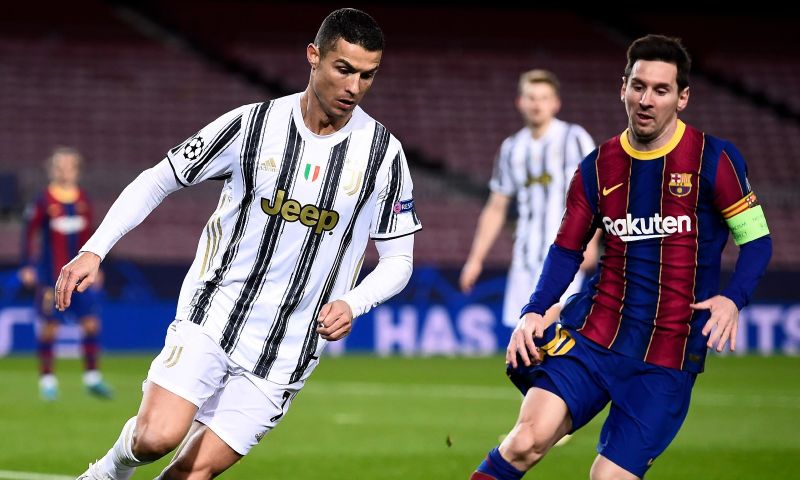 Messi en Ronaldo wisten allebei te scoren in een spectaculair duel