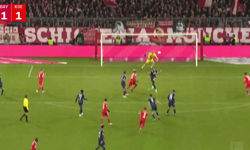 Samenvatting: Gravenberch kan puntverlies Bayern München tegen Köln niet voorkomen