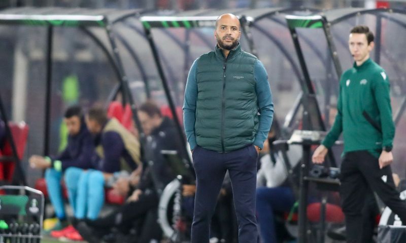 Jansen is niet blij na de 5-5 tegen FC Utrecht