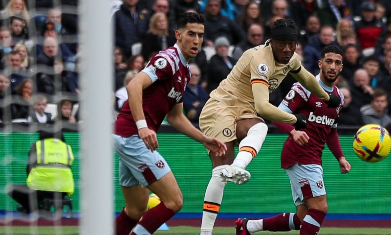 Chelsea en West Ham United hebben gelijkgespeeld