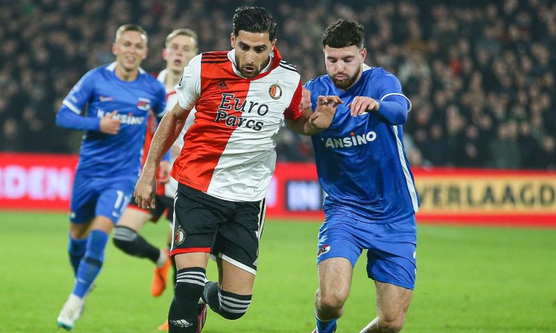 Feyenoord sleept overwinning uit het vuur en zet AZ op vijf punten achterstand