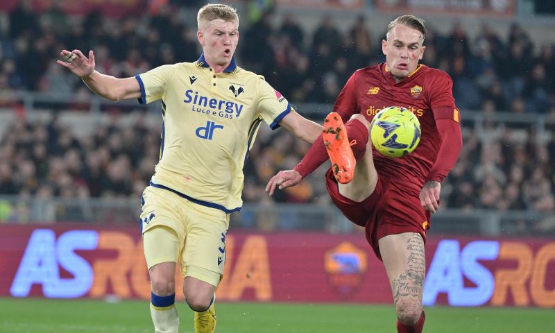 AS Roma heeft met Rick Karsdorp en Georginio Wijnaldum gewonnen van Hellas Verona