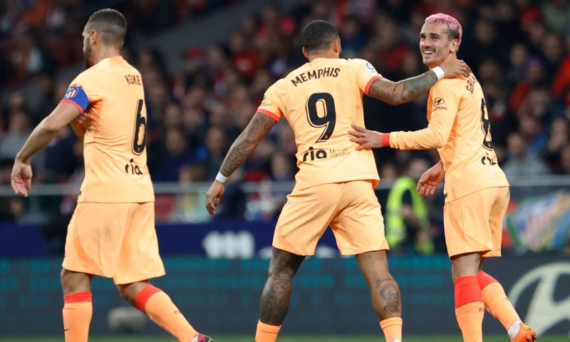 Atlético heeft gewonnen door wederom een bijdrage aan een doelpunt van Memphis