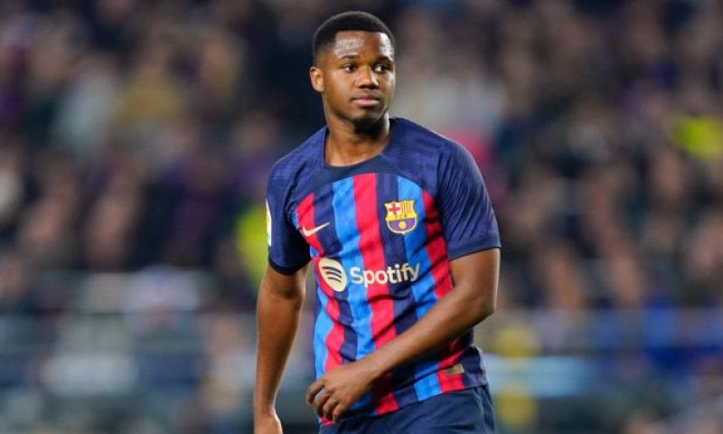 Ansu Fati is geblesseerd geraakt op de training van FC Barcelona