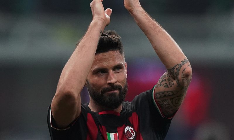 Olivier Giroud verlengt waarschijnlijk zijn contract bij AC Milan in de Serie A