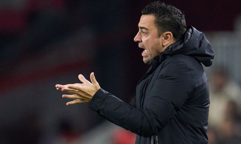 Xavi heeft de persconferentie in aanloop naar het duel tegen Real Madrid gegeven