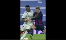 Thumbnail for article: Hard tegen hard in El Clásico: Vinícius vloert Frenkie de Jong met judoworp