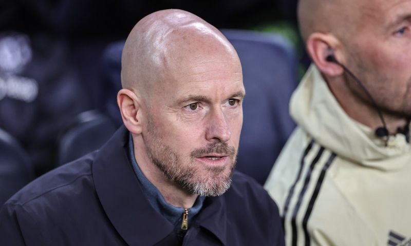 Erik ten Hag van Manchester United en de Manager van de Maand-prijs Premier League