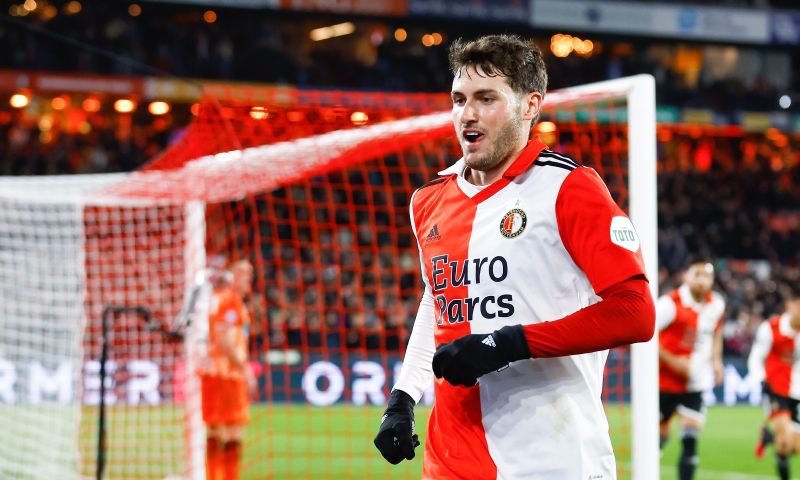 Feyenoord wint dankzij Santiago Giménez van FC Volendam in de Eredivisie