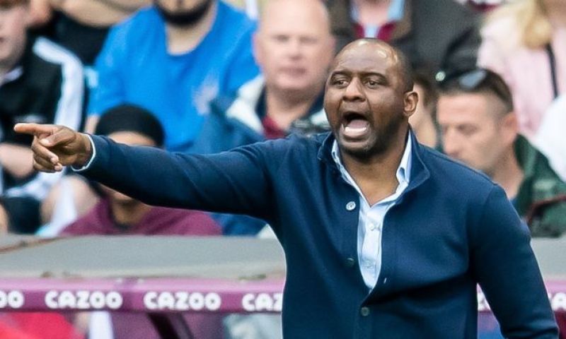 Patrick Vieira is ontslagen als trainer van Crystal Palace in de Premier League