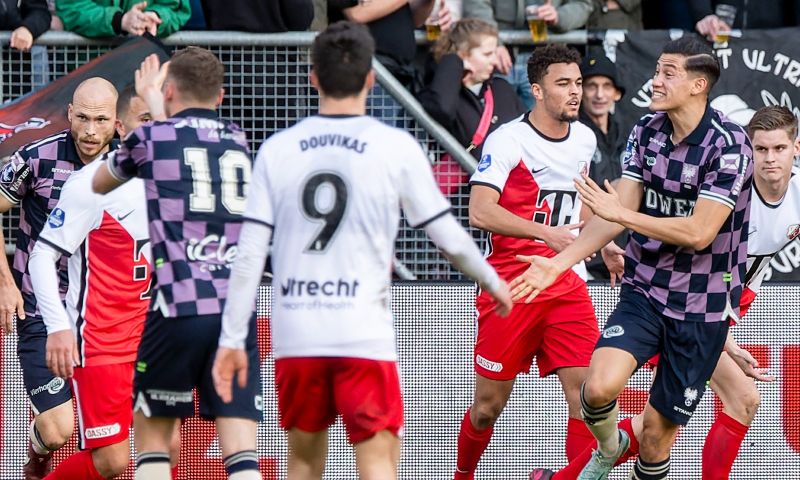 Go Ahead Eagles wint in de Eredivisie van FC Utrecht