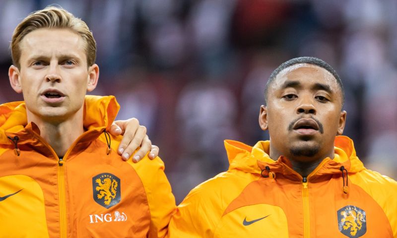 Frenkie de Jong en Steven Bergwijn zitten niet bij Oranje wegens een blessure