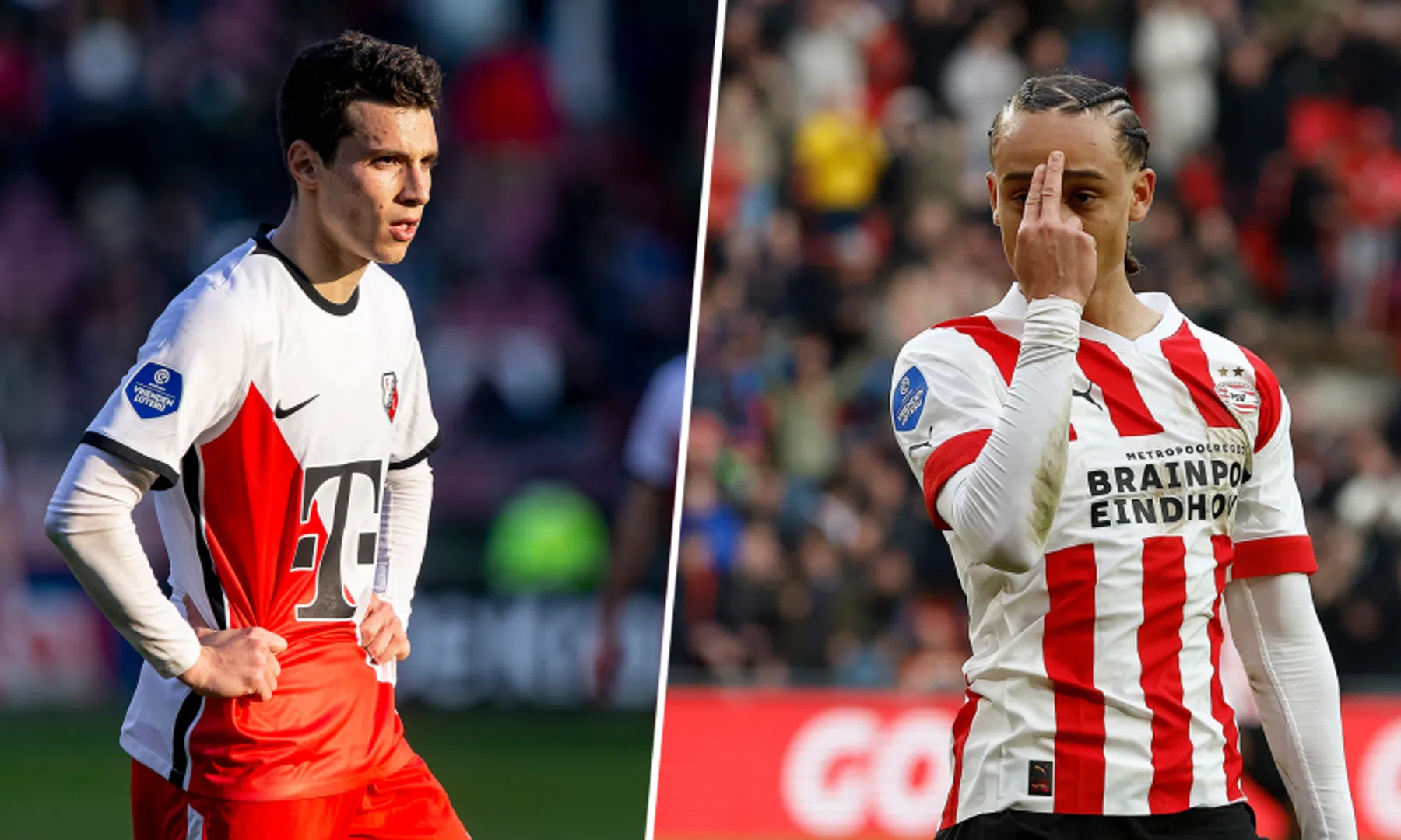 Xavi Simons en Anastasios Douvikas zijn de topscorers van de Eredivisie