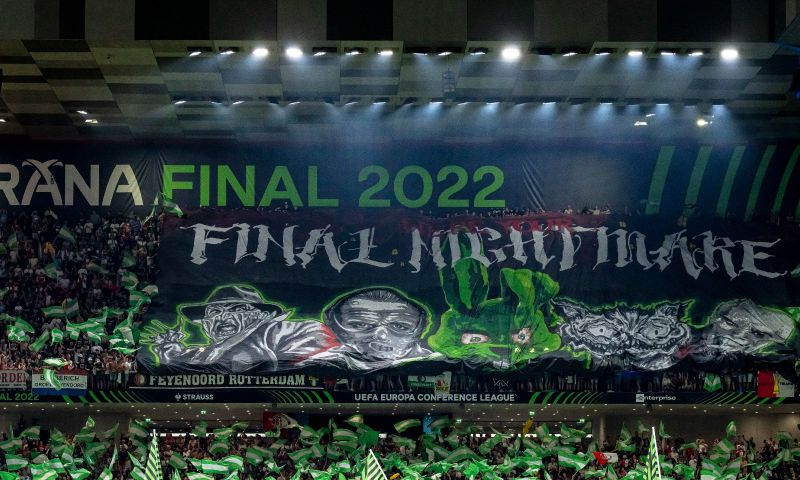 geen uitsupporters welkom bij zowel feyenoord als bij AS Roma