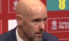 Thumbnail for article: Ten Hag haalt motivatie uit FA Cup-verlies: 'Het doet pijn, maar werkt motiverend'