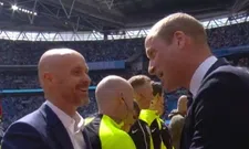 Thumbnail for article: Ten Hag geniet zichtbaar van onderonsje met prins William voor de aftrap