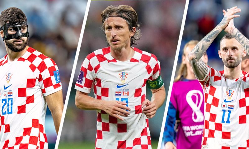 De selectie van Kroatië voor de Final Four van de Nations League tegen Oranje