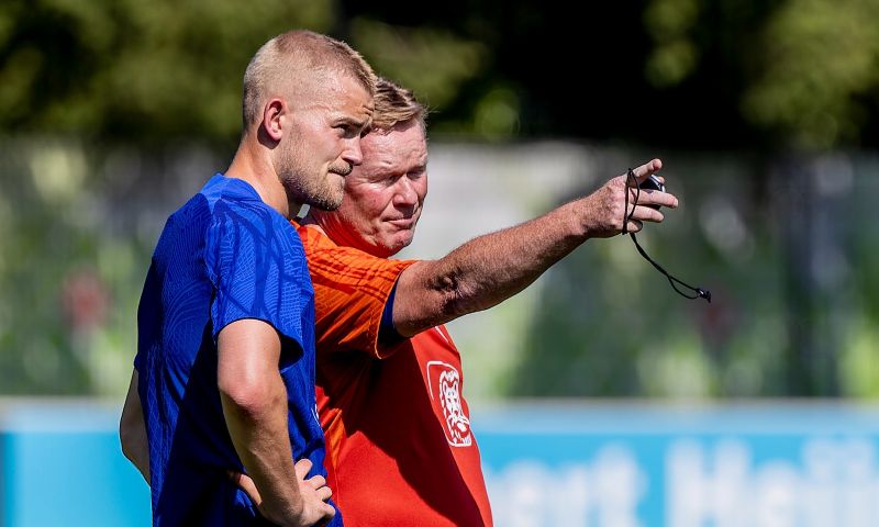 De Ligt slaat training over door blessure