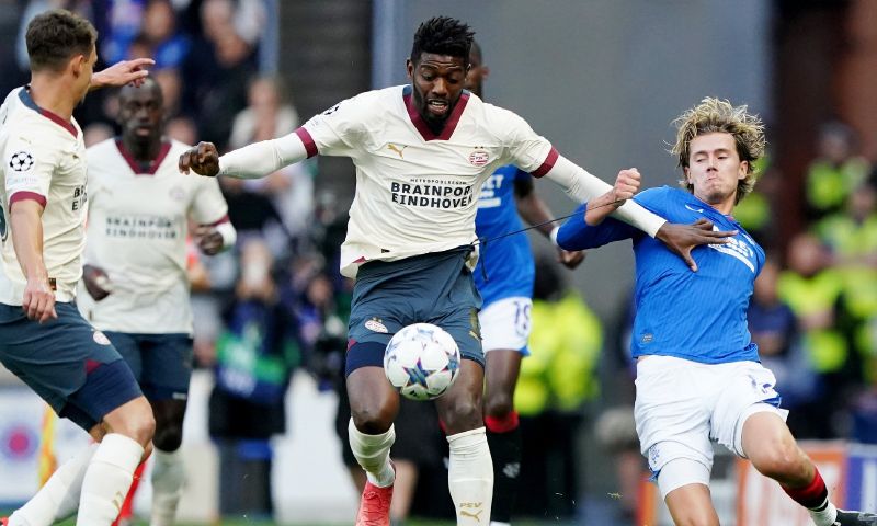 PSV toont veerkracht op Ibrox en speelt gelijk tegen Rangers FC