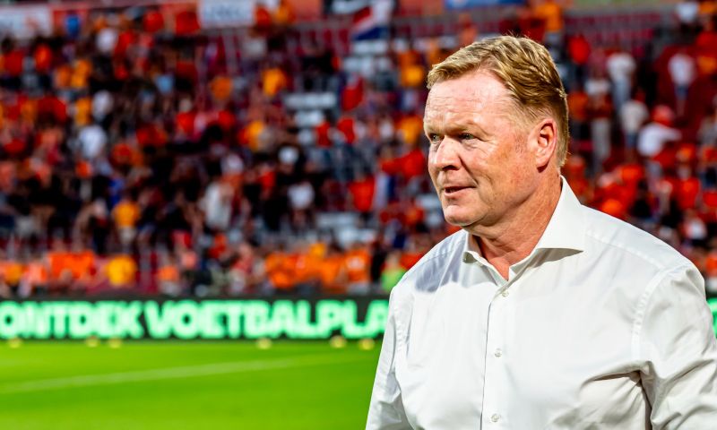 vermoedelijke opstelling Oranje: Koeman voert één wijziging door