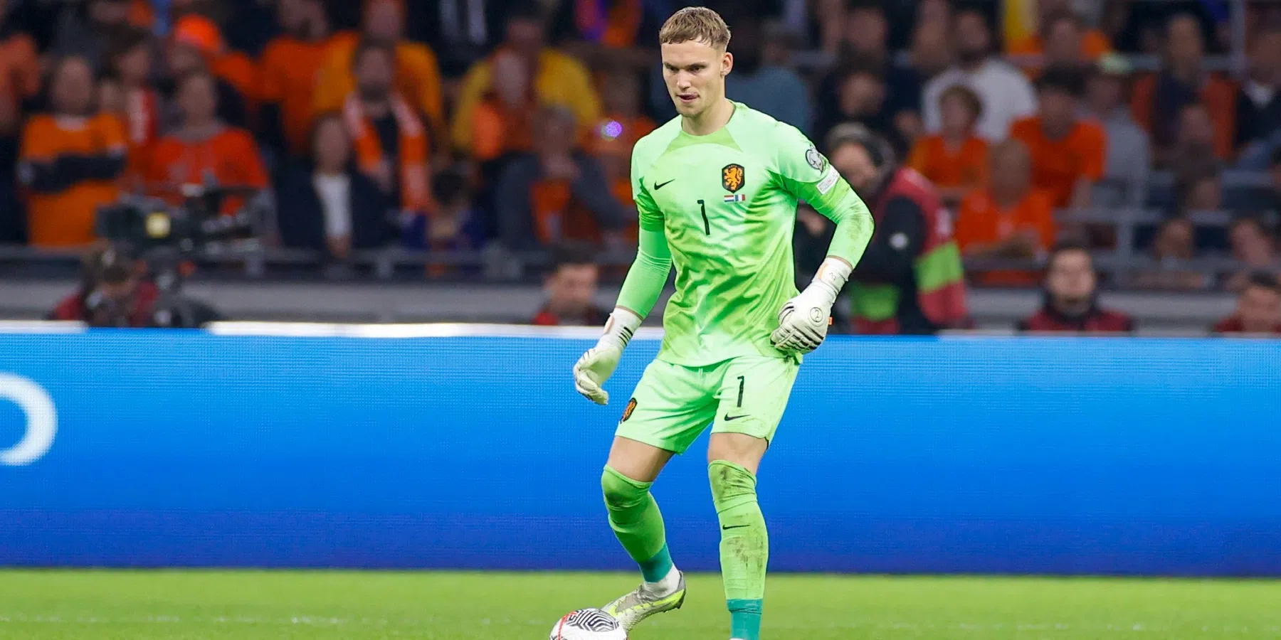 Bart Verbruggen heeft een bitterzoet debuut beleeft bij het Nederlands elftal