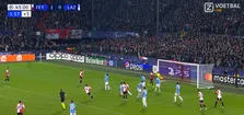 Thumbnail for article: In de bovenhoek: Zerrouki verdubbelt Feyenoord-voorsprong tegen Lazio