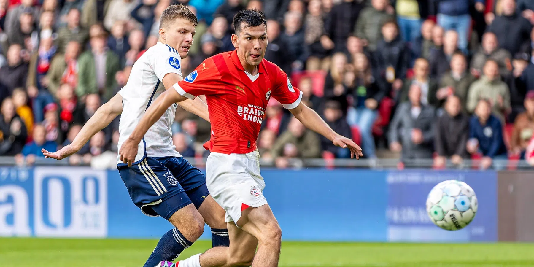 PSV en Lozano zetten één helft aan en maken van Ajax Eredivisie-hekkensluiter