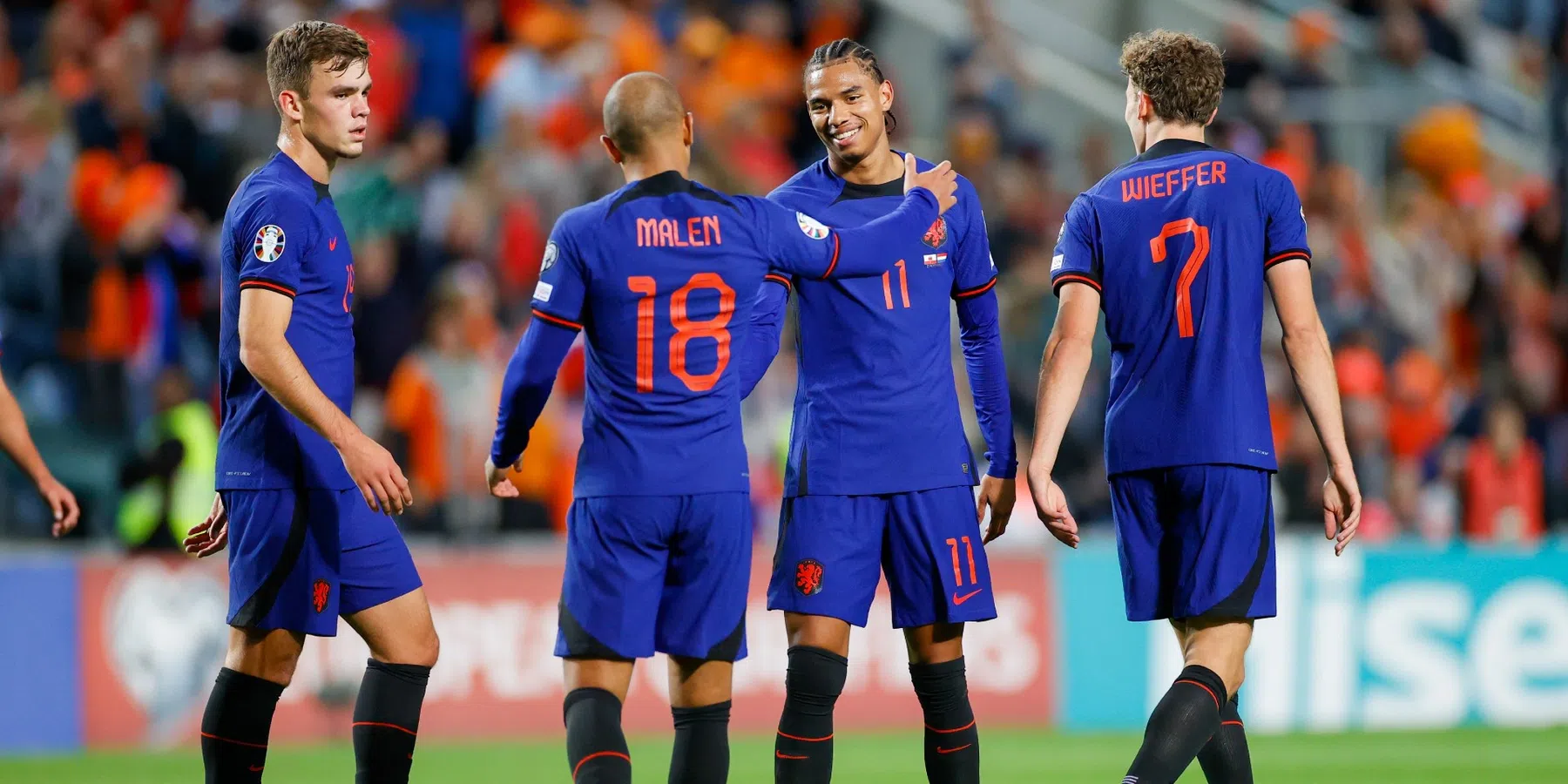 Het Nederlands elftal heeft ruim van Gibraltar gewonnen