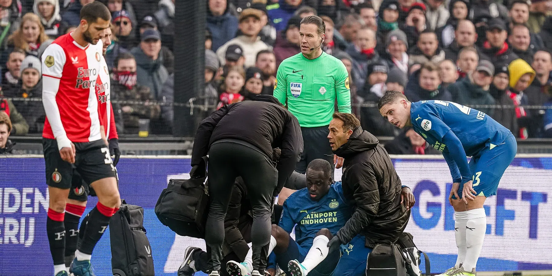 Jordan Teze heeft van zich laten horen na de hoofdblessure van Feyenoord - PSV