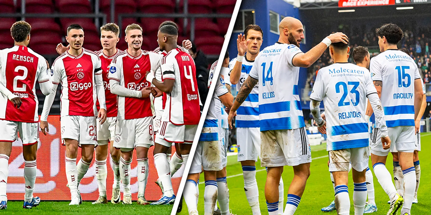 Waar en hoe laat wordt het Eredivisie-duel Ajax - PEC Zwolle uitgezonden?