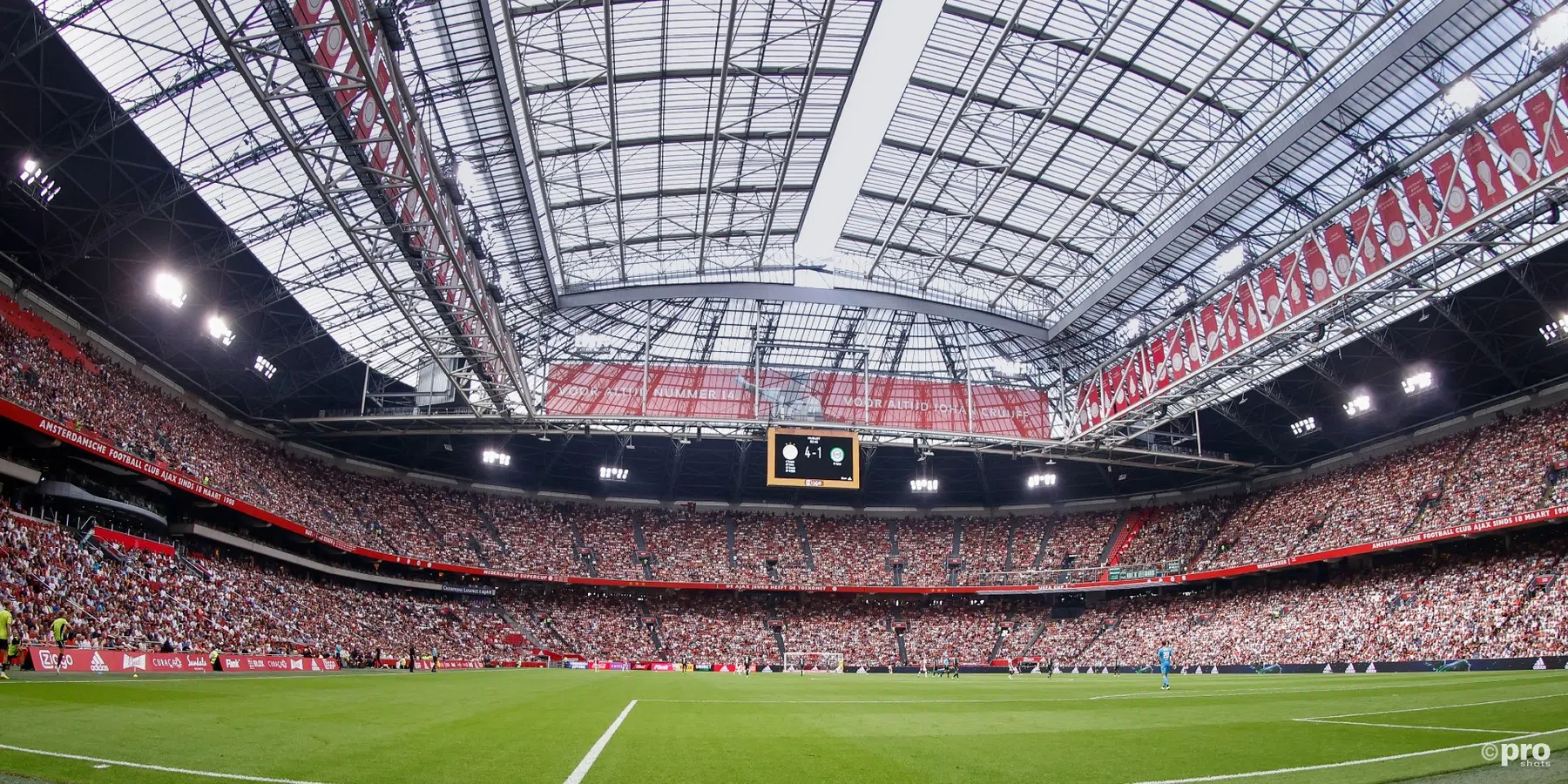 Ajax speelt de play-offs niet in de Johan Cruijff ArenA