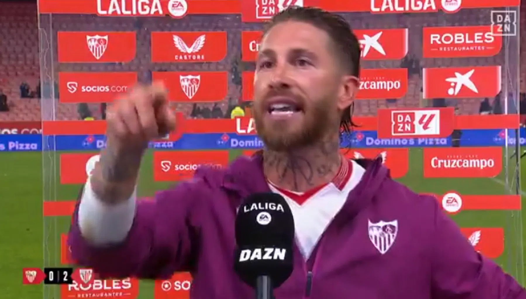 Dit riep Sergio Ramos naar een fan na een nieuw verlies van Sevilla