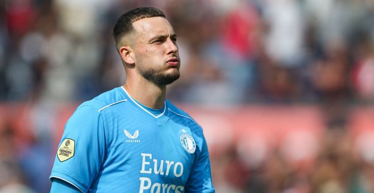 Justin Bijlow komt zaterdagmiddag niet in actie met Feyenoord in het oefenduel met
