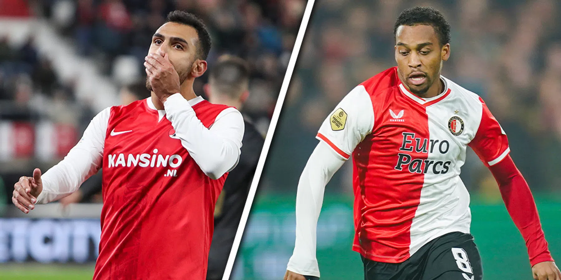 Waar en hoe laat wordt de Eredivisie-topper AZ - Feyenoord uitgezonden?