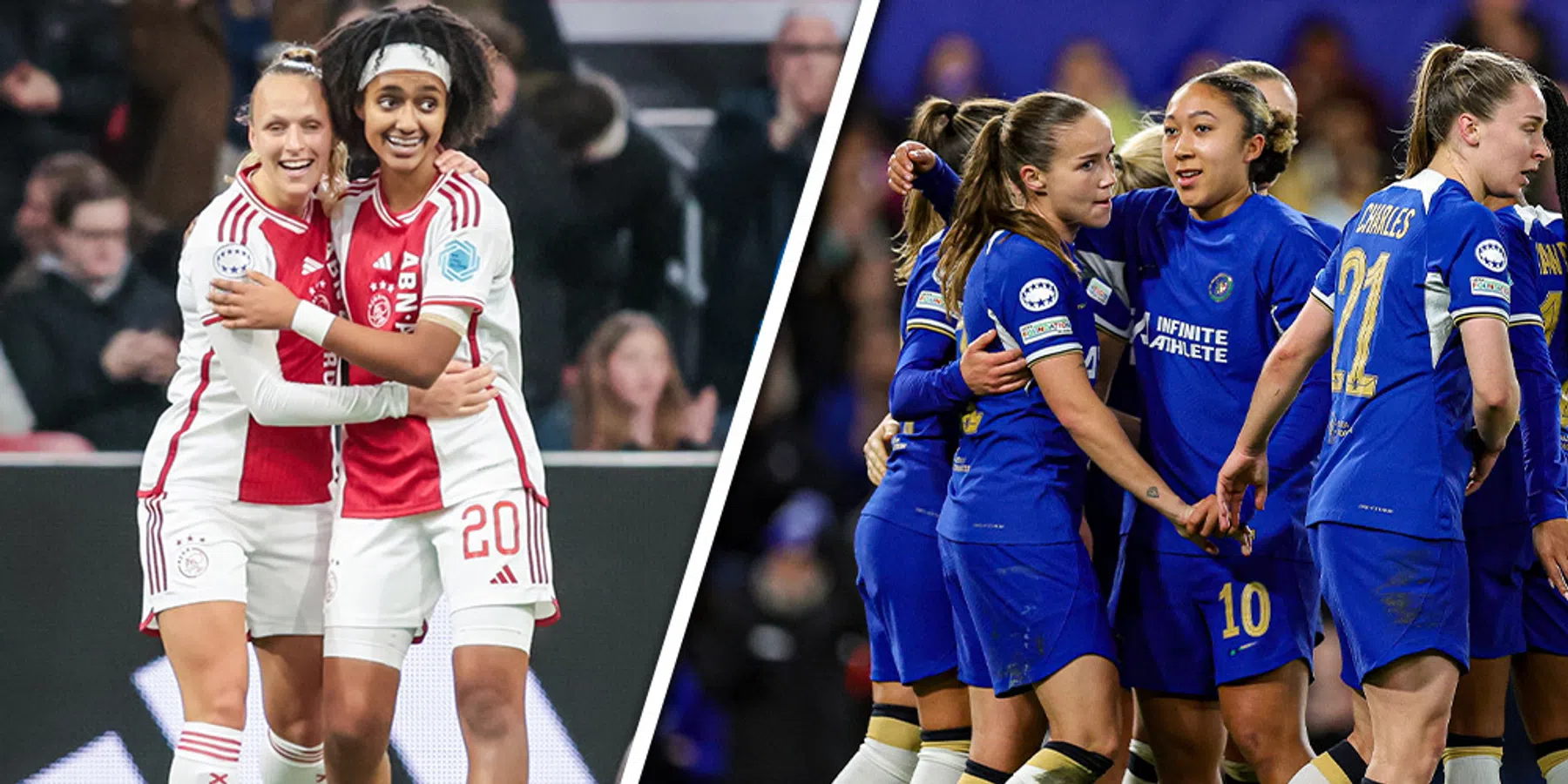 Wanneer spelen de Ajax Vrouwen in de kwartfinales van de Champions League? 