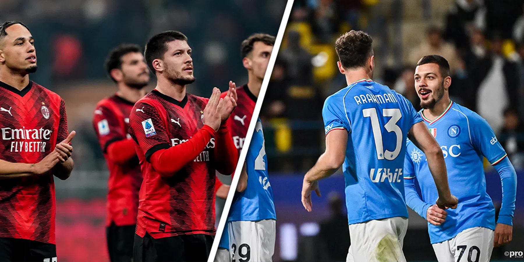 Waar en hoe laat wordt AC Milan - Napoli in de Serie A uitgezonden?