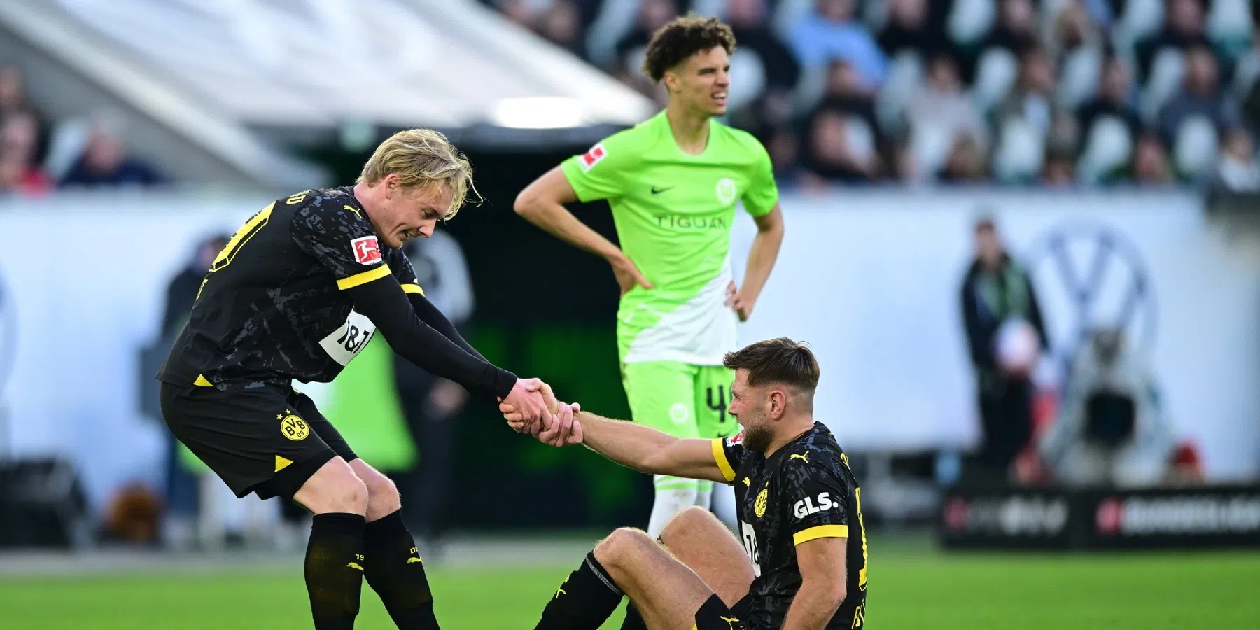 Borussia Dortmund speelt gelijk tegen VfL Wolfsburg in de Bundesliga