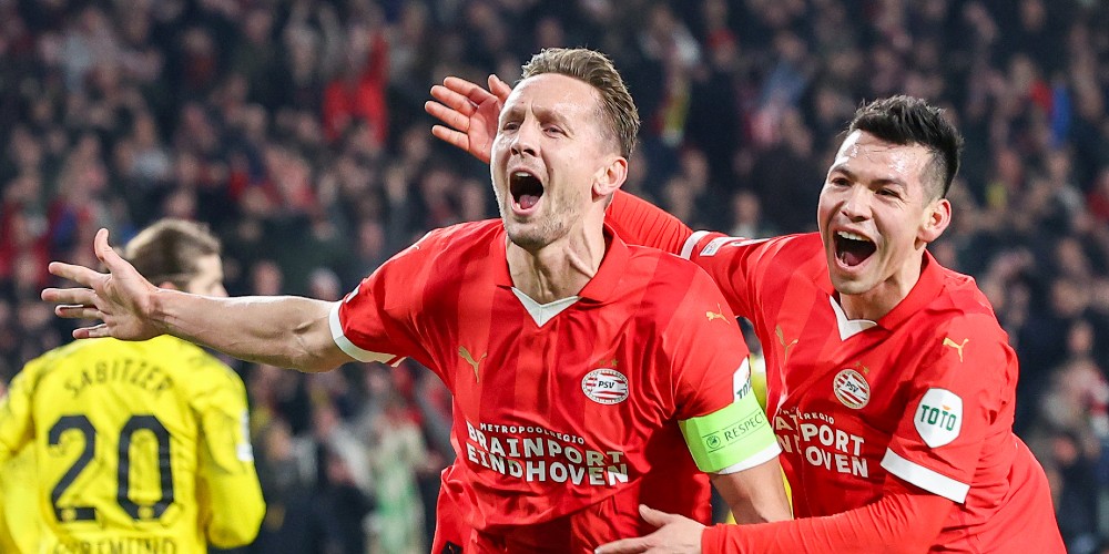 PSV dankt dubieuze strafschop na intensief gelijkspel tegen Borussia Dortmund