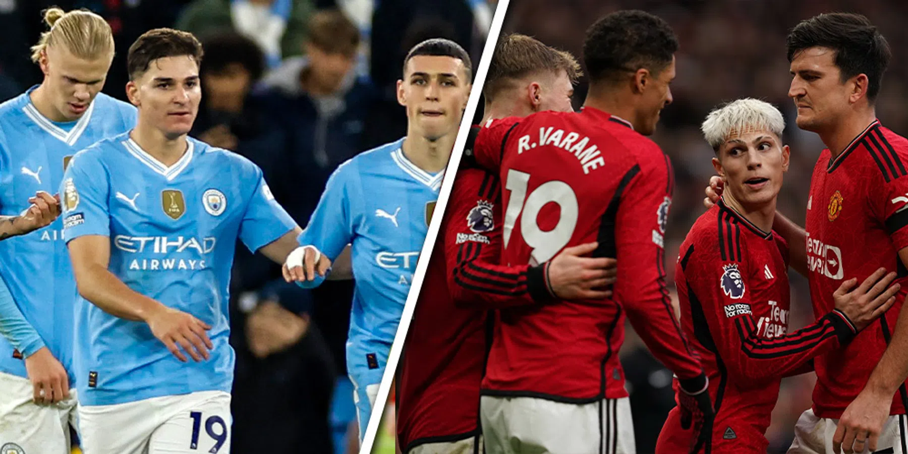 Waar en hoe laat wordt de derby Manchester City - Manchester United uitgezonden?