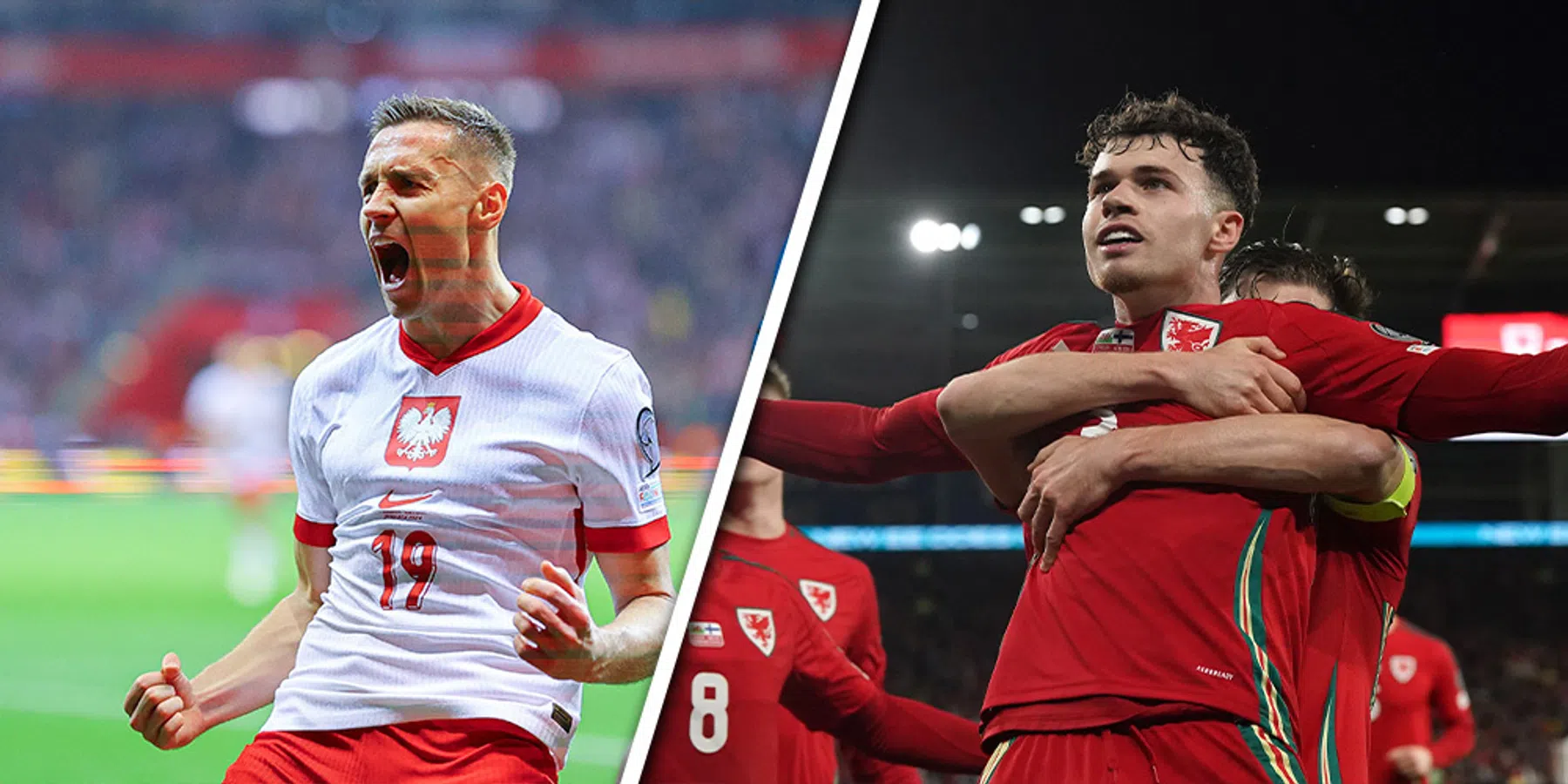 Ruime zeges: Wales en Polen gaan uitvechten wie tegen Oranje uitkomt op het EK