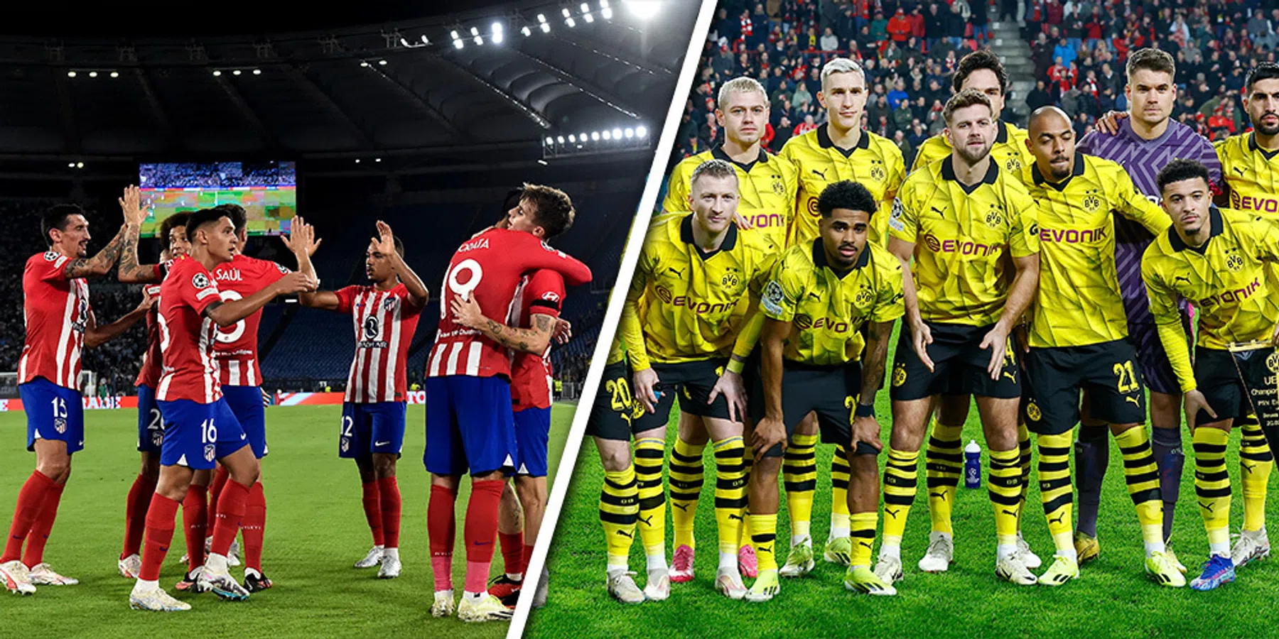 Waar en hoe laat is het duel tussen Atletico Madrid en Borussia Dortmund te zien?