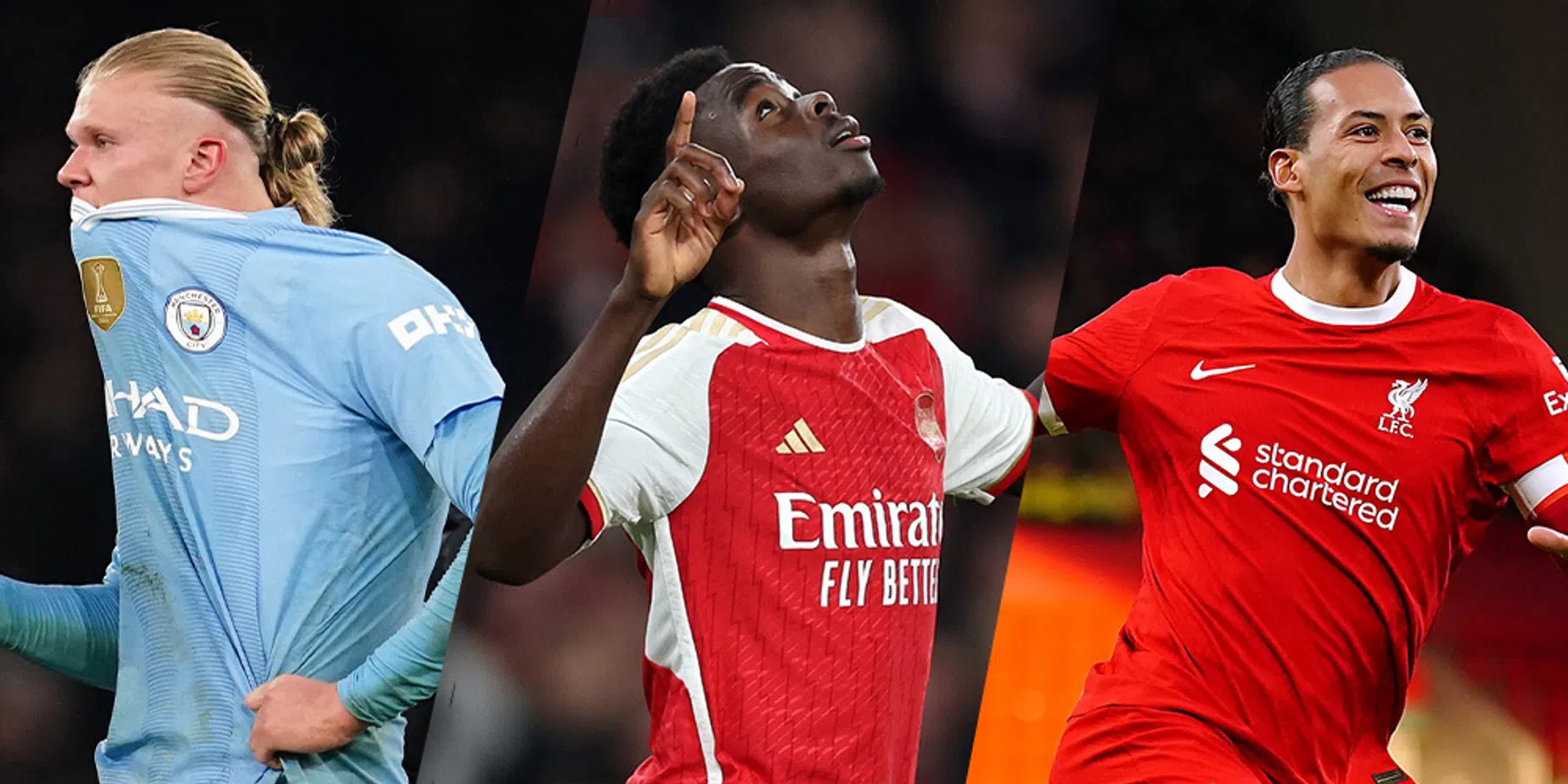 Dit zijn de resterende programma´s van Manchester City, Arsenal en Liverpool